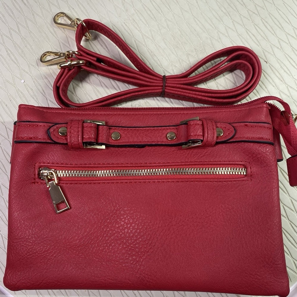 "The Commons" Women's Red Fashionable Purse&Cross Body Bag 6x9x2" NWT
